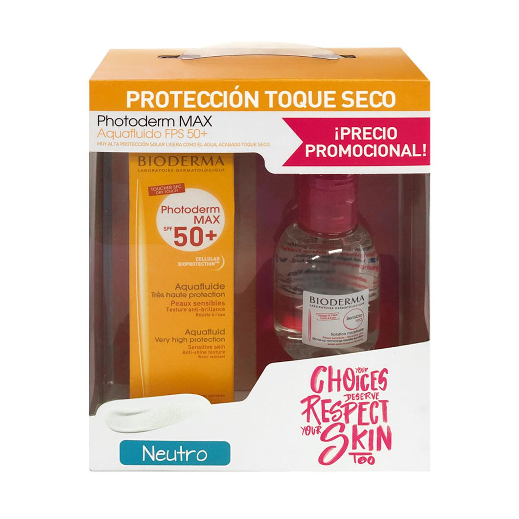 Kit photoderm aquafluido Natural + Sensibio 100ml